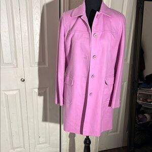 LOFT Pink Trench Coat